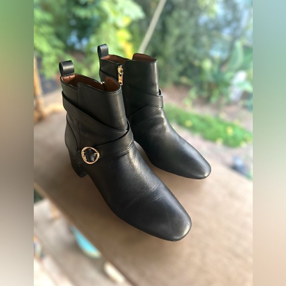 🔥🔥 COACH Nadia Bootie Black Boot Leather Size 9 - Picture 3 of 16